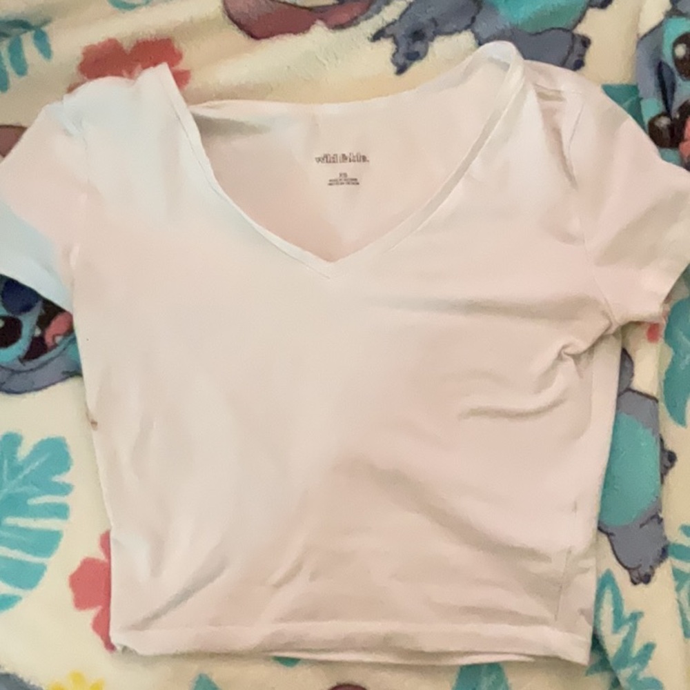 White crop top